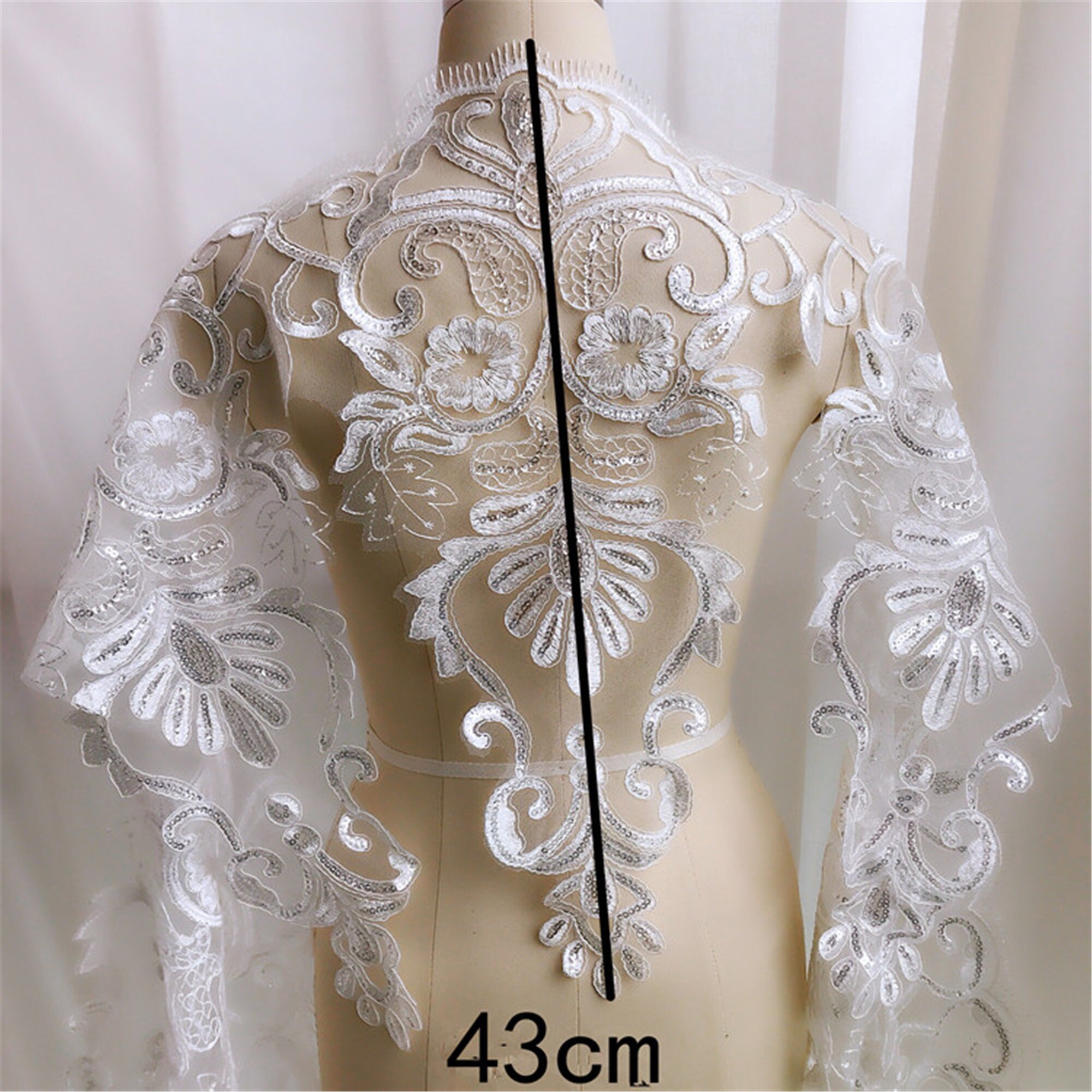 sequin lace trim