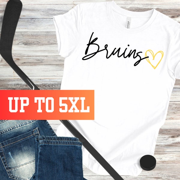 Bruins Love Tee for Boston Hockey Fans, Youth Hockey Shirt, Bruins Fan Apparel