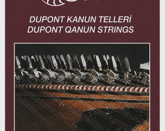Kenan Özten Turkish Kanun Qanun Dupont Strings Set, 78 Strings Low A to High E