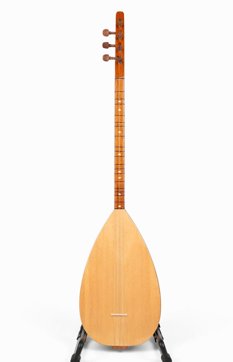Travel Saz Baglama, Portable Flat Back Saz, 19 Frets, Built-in Pickup ...