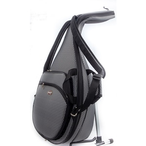 Handmade Oud Padded Case Gigbag by OXY Gray Color, for Arabic & Turkish Oud Comfortable Straps Massive Padding for extra safety