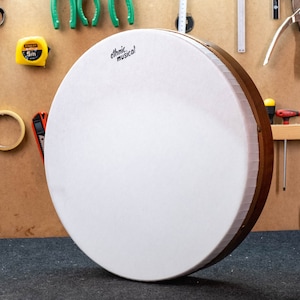 Professional Frame Drum Bendir Tar 18&quot; x 3.5&quot; Air Tuning Pneumatic Fiber Skin With case