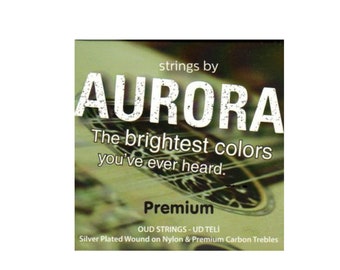 Aurora Arabic Oud strings, Medium Tension, PVF Carbon strings, Top Quality set