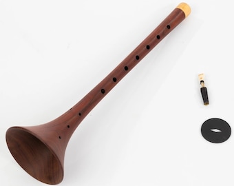 High Quality Turkish Zurna Plum Wood FREE Mouthpiece & 5 Kamış reeds included  Sorna, Mizmar, sornāy  Key A and G