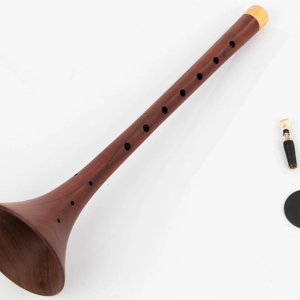 High Quality Turkish Zurna Plum Wood FREE Mouthpiece & 5 Kamış reeds included  Sorna, Mizmar, sornāy  Key A and G