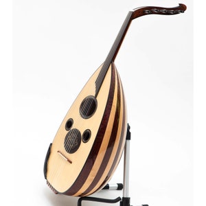 Professional Iraqi Oud Floating Bridge Padouk and Mahogany Mother of Pearl & Cedar Solid Arm-rest and Kurschner Strings