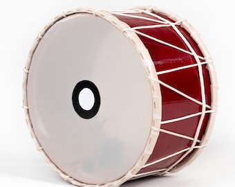 Kids Davul Drum with LED Lights, Wood, 12.2"x7", Sticks & Case, Percussion Set LED lights free sticks Handmade Turkish drum with LED system