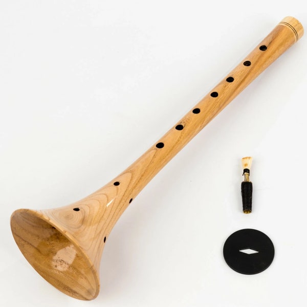 Quality Turkish Zurna made of Mulberry Wood FREE Mouthpiece & 5 Kamış Reeds, Key A and G,  Sorna, Mizmar, sornāy, Mizmar, sornāy