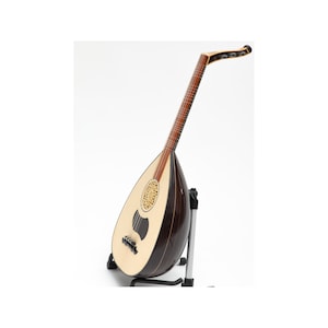 Professional Turkish Lavta Wenge Wood & Ebony Fingerboard, Hand made Lute Lauta