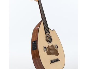Electric Oud Cutaway Semi Acoustic Oud