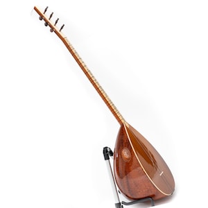 Saz a collo lungo, raro legno di Pamela e design in madreperla, strumento professionale, strumento musicale a corde turco