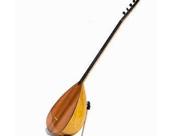 Concert Turkish Long Neck Saz, Carved Mulberry Wood, Canadian Cedar Top