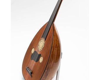 Professional Turkish Oud made of Walnut wood, with Cedar top and Ebony fretboard, Superb sound quality, traditional string instrument