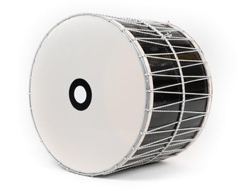 Professional Black Davul Dahol Drum 20" Synthetic Skin, Includes Case, Sticks, Strap free accessories Turkish drum with case, sticks, strap
