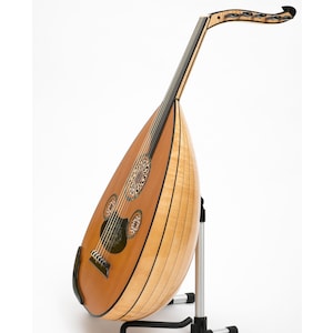 Professional Arabic Oud Maple Mother of Pearl Ebony Fingerboard & AAA Cedar top Lux Series Free case and Picks included