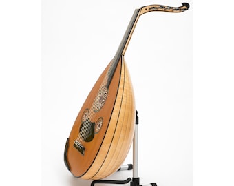 Professionele Arabische oud esdoorn parelmoer ebbenhouten toets en AAA ceder bovenblad Lux-serie Gratis koffer en plectrums inbegrepen