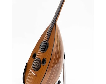 Professional Iraqi Oud Floating Bridge with Mother of Pearl design & Cedar Top  Solid Arm-rest and Kurschner Strings