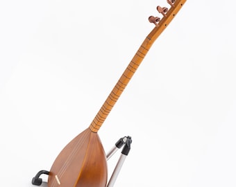 Turkish Cura Saz Hand Made instrument Chestnut wood, with rosewood pegs small saz