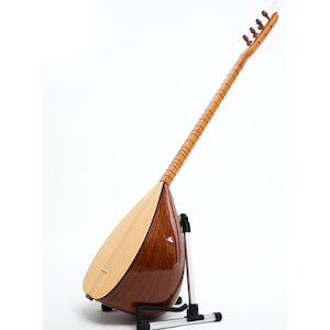Long Neck Turkish Saz Mahogany wood with Pickup, handmade traditional instrument