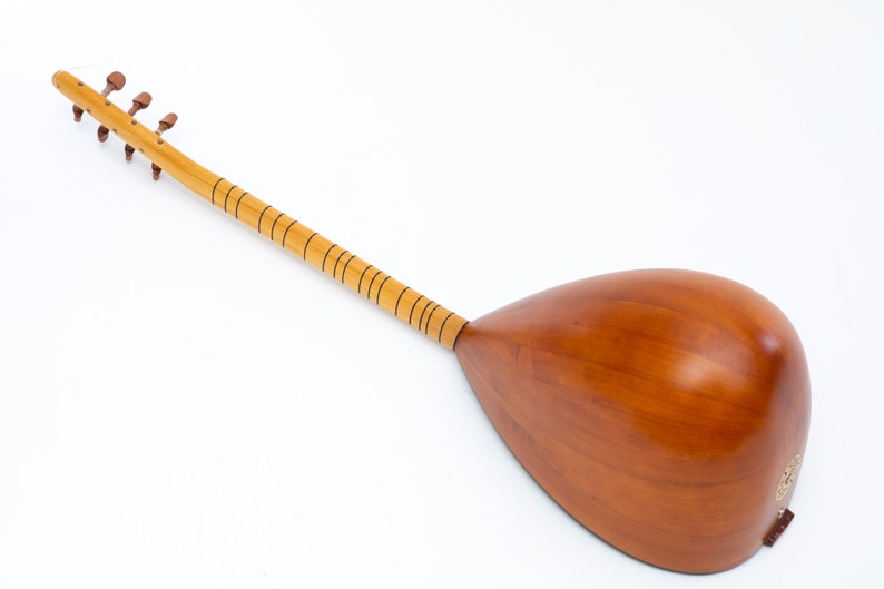 Turkish Baglama Short Neck Saz made of Solid Cherry Wood with built-in Pickup image 6
