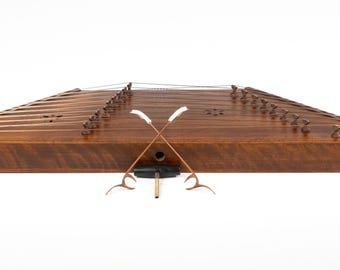 Santur 9 Bridges by Ghaznavi with Hard Case, Tuning Key, Mezrabs and strings