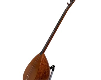 Oktay Yilmaz Long Neck Saz, Flamed Pamela Bowl, AAA Cedar Top, Rosewood Pegs