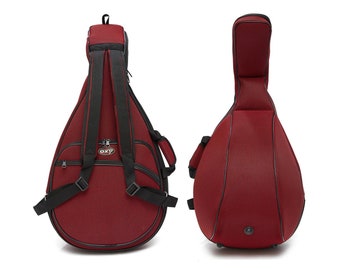 Handmade Oud Padded Case Gigbag by OXY Red Color, for Arabic & Turkish Oud Comfortable Straps Massive Padding for Extra Safety