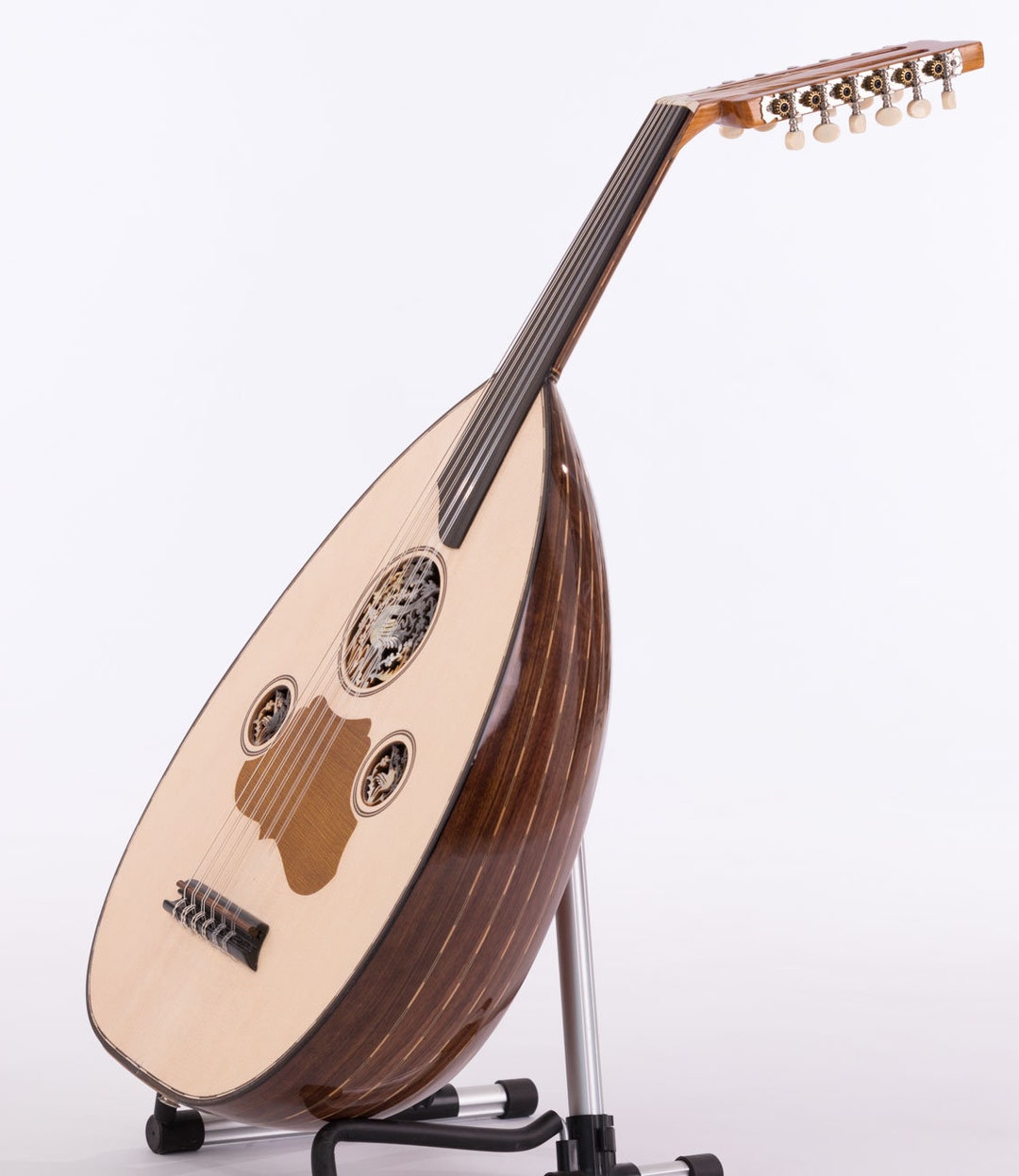  Half Cut Electro Acoustic Baglama Saz W/Pickup W/Free Belt :  Musical Instruments