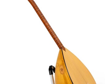 Turkish Short Saz Baglama, Mulberry Wood, Built-in Pickup, with Free strings & picks
