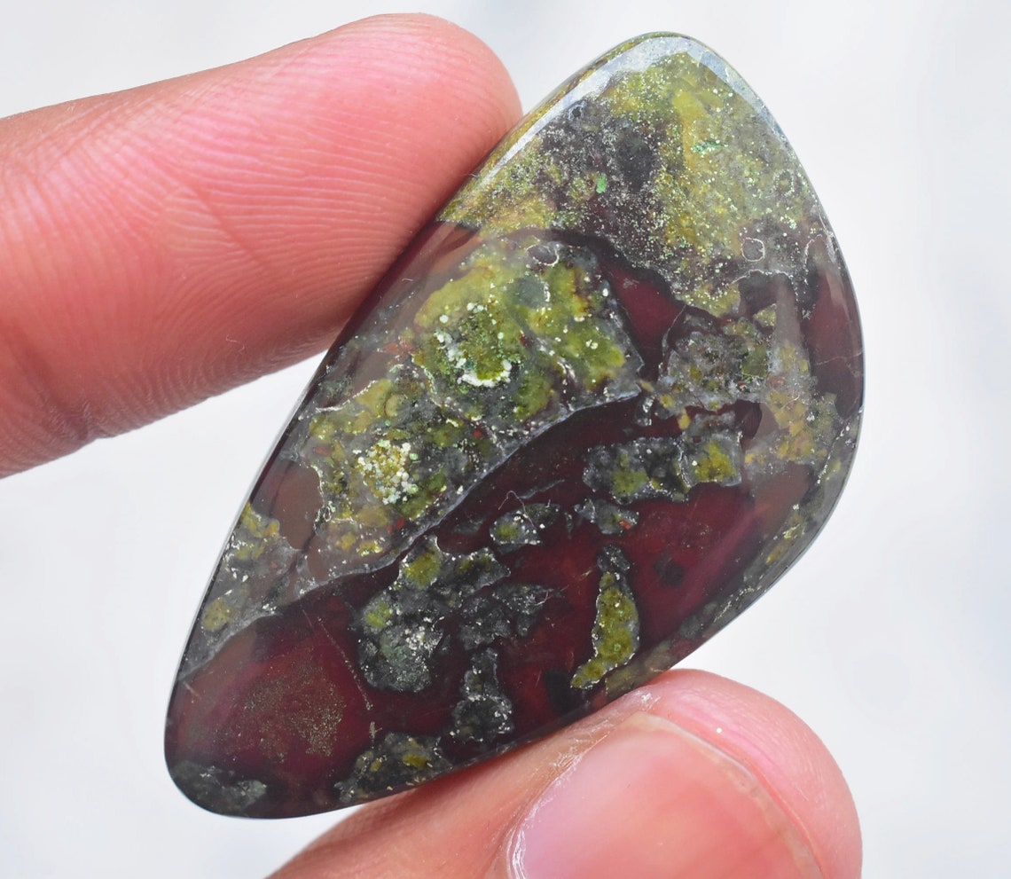 Dragon Jasper Cabochon / Dragon Jasper Gemstone / Freeform Etsy