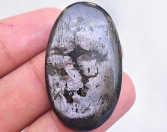 Hypersthene Cabochon / Top Grade Hypersthene Gemstone / Oval Shape / 53.00 Ct. / 38X22X6 mm. / Loose Gemstone / F-912