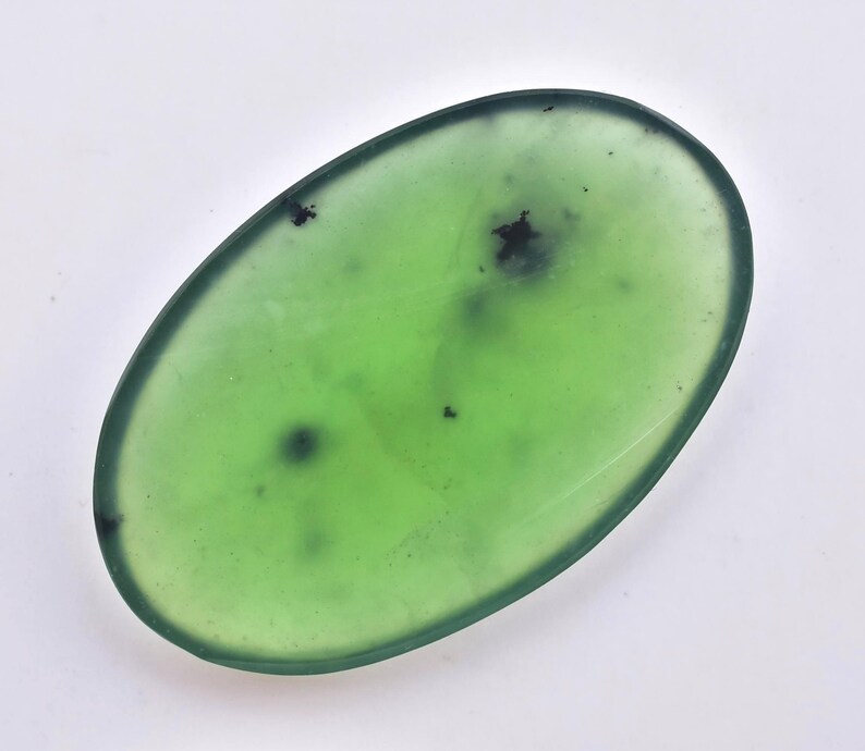 Serpentine Cabochon Top Grade Serpentine Gemstone Oval Shape 47.50 Ct 40X25X6 mm Loose Gemstone E-601