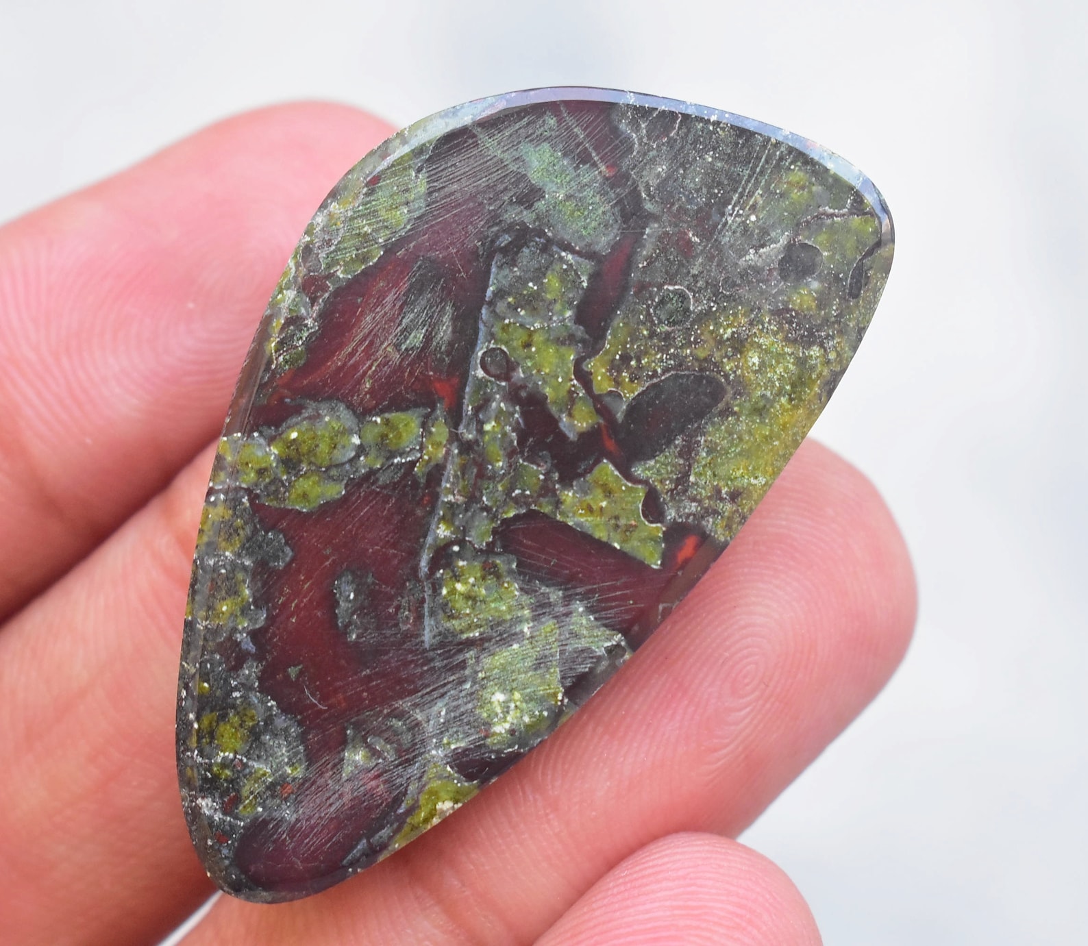 Dragon Jasper Cabochon / Dragon Jasper Gemstone / Freeform Etsy