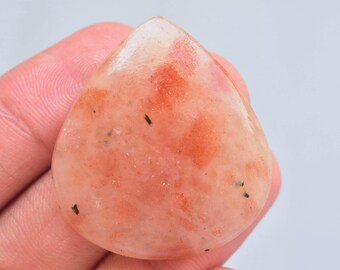 Iolite SunStone Cabochon / Iolite SunStone Gemstone / Pear Shape / 60.10 Ct. / 37x34x7 mm. / Loose Gemstone / H-445