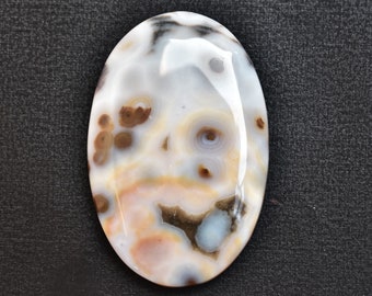 Ocean Jasper Cabochon / Top Quality Ocean Jasper Gemstone / For Jewelry / Oval Shape 50.65 Ct. / 42X27X5 mm. Loose Gemstone SK-791