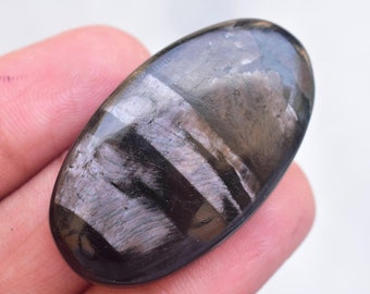 Hypersthene Cabochon / Top Grade Hypersthene Gemstone / Oval Shape / 59.00 Ct. / 41X23X6 mm. / Loose Gemstone / F-918