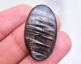 Hypersthene Cabochon / Top Grade Hypersthene Gemstone / Oval Shape / 28.30 Ct. / 31X18X5 mm. / Loose Gemstone / F-909