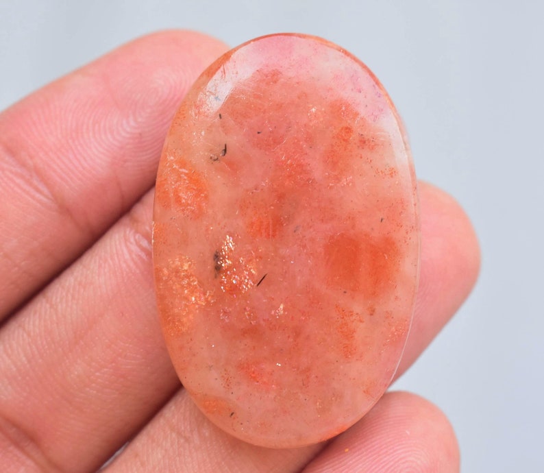 Iolite SunStone Cabochon / Iolite SunStone Gemstone / Oval Shape / 57.70 Ct. / 39X25X7 mm. / Loose Gemstone / H-441 image 1