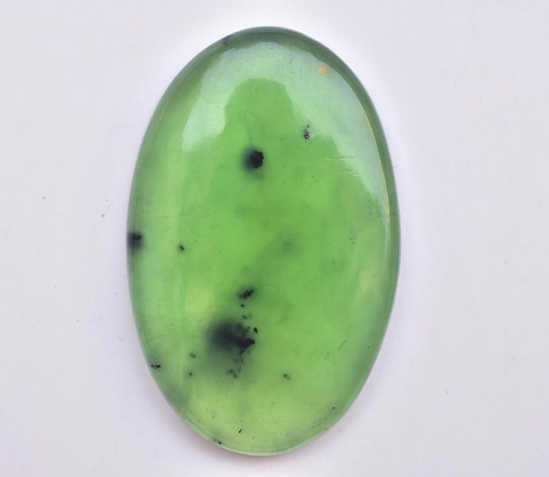 Serpentine Cabochon Top Grade Serpentine Gemstone Oval Shape 47.50 Ct 40X25X6 mm Loose Gemstone E-601