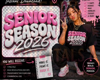 Senior Saison 2026 PNG Design (Digitaler Download)