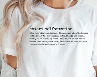 Chiari Malformation Definition Unisex Tee | Pseudotumor Cerebri Shirt, VP Shunt Awareness, PTC / IIH Warrior Gift