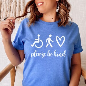 Invisible Disability "Please Be Kind" Unisex T-Shirt | Invisible Illness, Chronic Illness, Spoonie, Disabled | Crewneck Tee