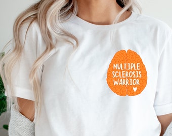 Multiple Sclerosis Warrior Unisex T-Shirt | MS Awareness Tee, Autoimmune Disease, MS Orange Warrior Shirt