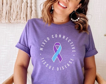 Mixed Connective Tissue Disease Unisex Awareness T-Shirt  | MCTD Awareness Tee, Connective Tissue Disorder Gift, MCTD Apparel