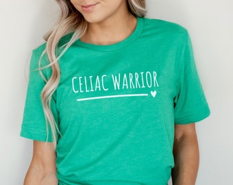 Cute Celiac Warrior Unisex Awareness T-Shirt | Celiac Disease Tee, Celiac Disease Gift, Gluten Free Celiac, Adorable Celiac T-Shirt