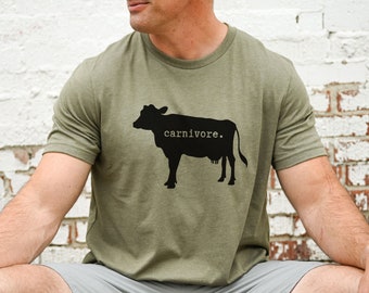 Carnivore Unisex T-Shirt | Carnivore Diet Tee, Carnivore Apparel, Meat Based Tee, Carnivore Gifts | Keto Apparel, Meat Lover Gift, BBQ Shirt