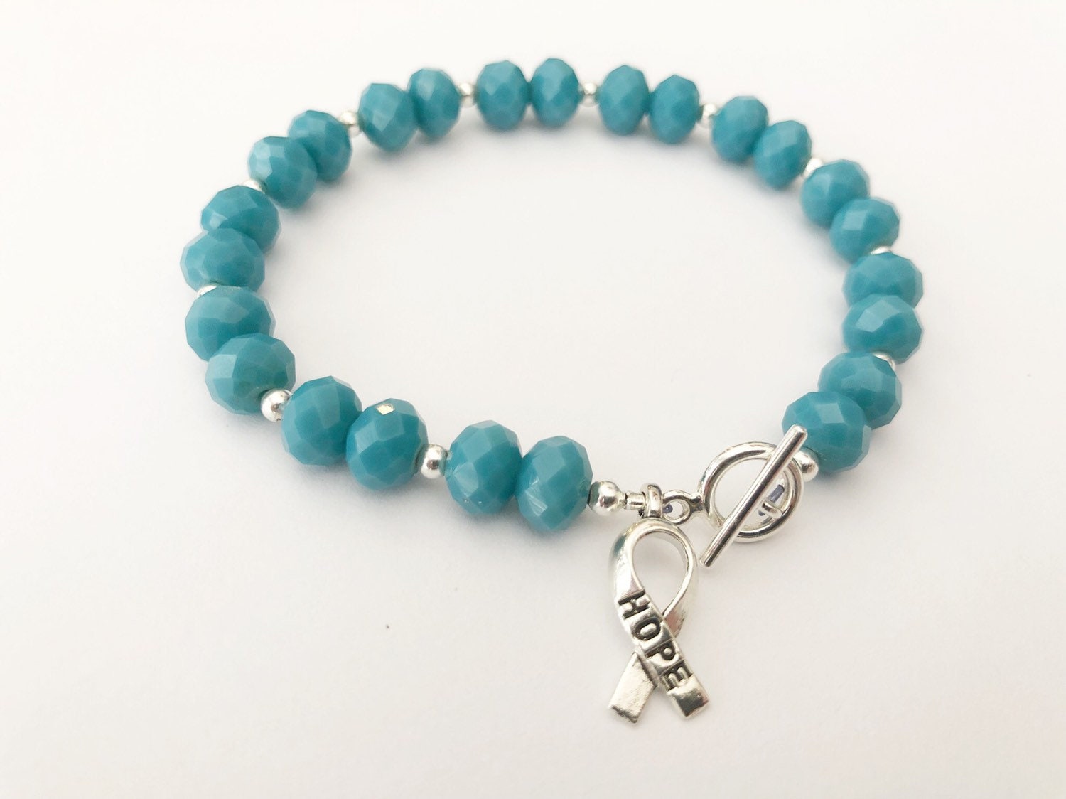 Dysautonomia Awareness Bracelet POTS Turquoise/Teal Glass Etsy
