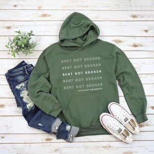 Cute Scoliosis bent Not Broken Unisex Hooded Sweatshirt Scoliosis