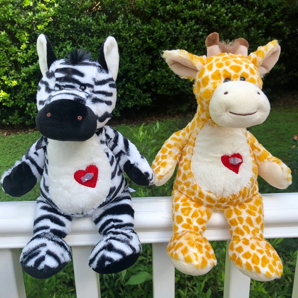 Surgical Feeding Tube Zebra / Giraffe | G Tube, GJ Tube, J Tube, Gastroparesis, Tubie Warrior Stuffed Animal