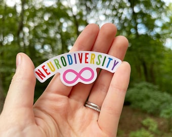 RETIRING ITEM | Neurodiversity Rainbow 3” Vinyl Sticker | Autism Awareness Sticker, Neurodiversity Gift, Cute Neurodiverse Accessories